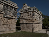 Nunnery Complex and Church at Chichen Itza - chichen itza mayan ruins,chichen itza mayan temple,mayan temple pictures,mayan ruins photos